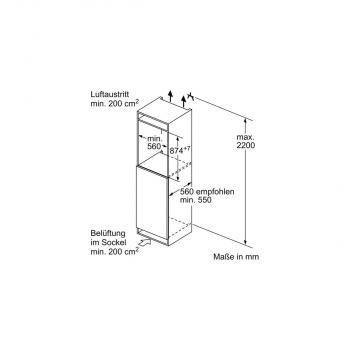 Siemens GI21VADD0 iQ500 Einbau Gefrierschrank, Nischenhöhe: 88cm, 95l, Festtürtechnik, lowFrost, freshSense