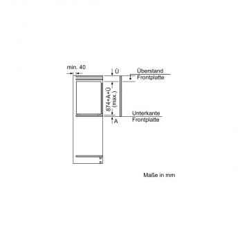 Siemens GI21VADE0 iQ500 Einbau Gefrierschrank, Nischenhöhe: 88cm, 97l, Flachscharnier, lowFrost, freshSense
