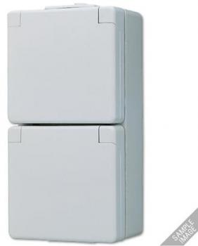 ARDEBO.de SCHUKO® Zweifach-Steckdose 16 A 250 V, WG 600, Jung 622NAW