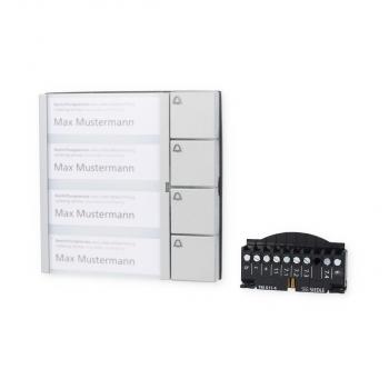 Siedle TM 611-04 SM Tasten-Modul, silber-metallic (200022042-00)