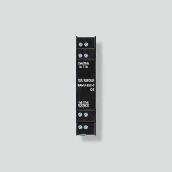 ARDEBO.de Siedle BAVU 652-0 Bus-Audio/Video-Verteiler unsymmetrisch Hutschiene, schwarz (200049632-00)