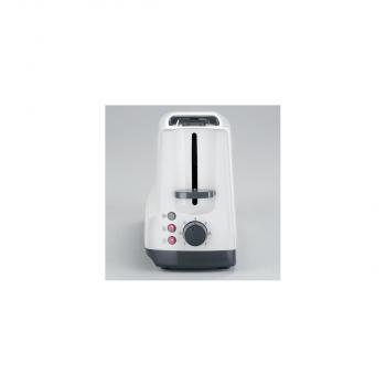 Severin AT 2232 Automatik-Langschlitztoaster, 800W, Defroster-Stufe, Aufwärm-Stufe, weiß-grau