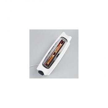 Severin AT 2232 Automatik-Langschlitztoaster, 800W, Defroster-Stufe, Aufwärm-Stufe, weiß-grau