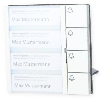 Siedle Vario TM 612-4 W Tasten-Modul, weiß (200035525-00)