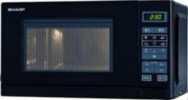 ARDEBO.de Sharp R-242 BKW Solo-Kompakt-Mikrowellengerät, 800W, 20l, schwarz