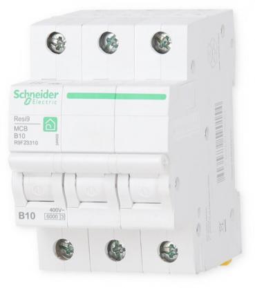 Schneider R9F23310 Leitungsschutz- schalter Resi9 3-Polig, 10A, B-Charakteristik