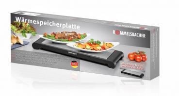 Rommelsbacher WPS857 Warmhalteplatte, 850W, Überhitzungsschutz, edelstahl/schwarz