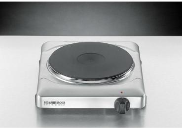 Rommelsbacher THS 2022/E Gastro Einzelkochplatte, 2000 W, Edelstahl