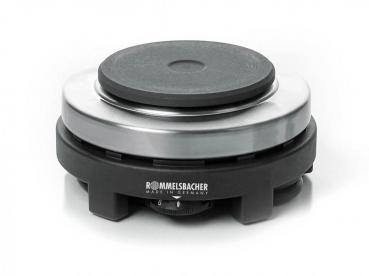 Rommelsbacher RK501 Reisekochplatte, 500 W, Gussheizplatte, edelstahl/schwarz