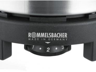 Rommelsbacher RK501 Reisekochplatte, 500 W, Gussheizplatte, edelstahl/schwarz