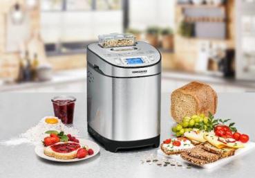 Rommelsbacher BA550 Brotbackautomat, 13 Programme, 2 Brotgrößen, 550 W, edelstahl