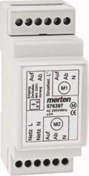 ARDEBO.de Merten Rollladen-Mehrfachsteuerrelais REG, 2 A, AC 250 V, Jalousieaktoren (576397)