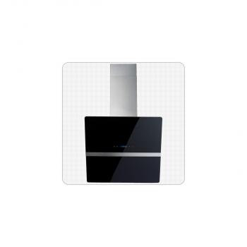 Wolkenstein W S4-60A++BTZ Schräghaube, Breite 60 cm, Umluftbetrieb, Abluftbetrieb, Fettfilter spülmaschinenfest, Beleuchtung verdeckter LED Strip, Touch Control, Display, Schwarz/Edelstahl
