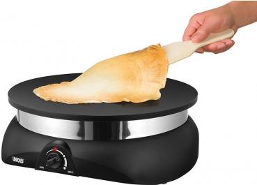 Unold Profi 48155 Crepesmaker, 1250 W, stufenloser Temperaturregler, schwarz/edelstahl