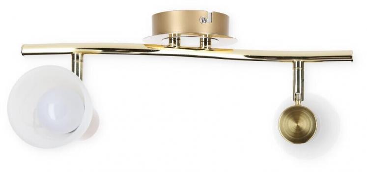 ARDEBO.de Trio Deckenleuchte LEVISTO incl. 2x E14 LED, 4,9W · 2x 470lm, 3000K, messing matt (871010208)