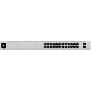 ARDEBO.de Ubiquiti UniFi 24-Port PoE Managed L2/L3 Gigabit Ethernet (10/100/1000) Power over Ethernet (PoE) 1U Silber