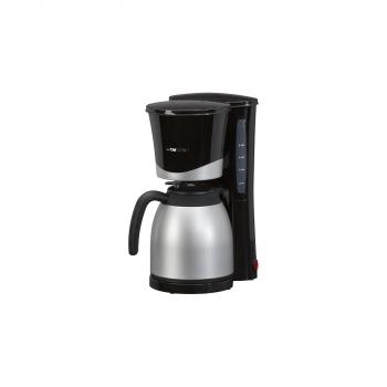ARDEBO.de Clatronic KA 3328 Kaffeemaschine, 2 Thermoskannen, 2x 1 L, Automatische Abschaltung, schwarz-alu (263126)