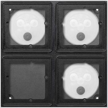 ARDEBO.de Gira 5508910 System 106 AP-Gehäuse 4 Module 2x2, Anthrazit