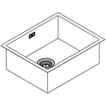 GROHE K700 Edelstahlspüle, 550x450mm, Edelstahl (31726SD0)