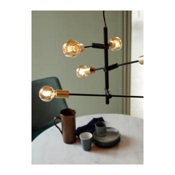 Nordlux Josefine Pendelleuchte Matt, 6-Flammig, 6x25 Watt, E27, IP20, schwarz (48933003)