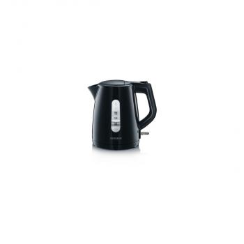 ARDEBO.de Severin WK 3410 Wasserkocher, 2200W, 1l, Kalkfilter, Dampfstopp-Automatik, Überhitzungsschutz, schwarz