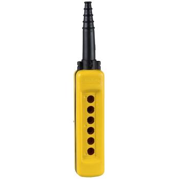 ARDEBO.de Schneider Electric Leergehäuse für Hängetaster XAC-A, 6 vertikale Bohrungen (XACA06)