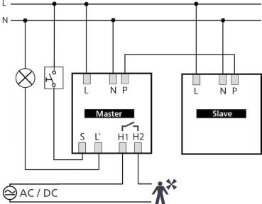Theben theRonda P360-101 M UP WH Präsenzmelder (PIR) Deckenmontage Unterputz innen, 360° rund, 24 m, 1 Kanal Licht, 1 Kanal Präsenz für HKL, weiß 2080025