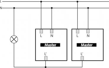 Theben theMova P360-100 UP WH Bewegungsmelder (PIR) Deckenmontage Unterputz innen, 360° rund, max. 24 m, 1 Kanäle Licht, weiß 1030600