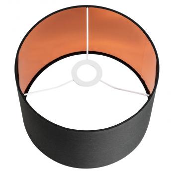 SLV FENDA, Leuchtenschirm, rund, Ø/H 30/20 cm, schwarz/kupfer (155592)