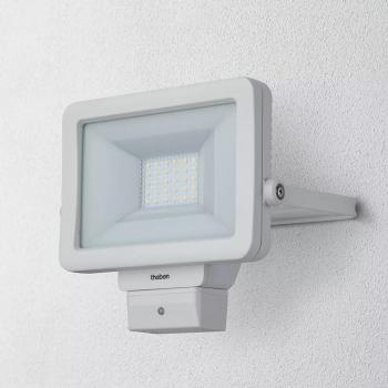 Theben theLeda B20L WH LED-Strahler 20 Watt, Wandmontage außen, weiß, Bewegungsmelder optional, 5000 K (neutralweiß) 1020683