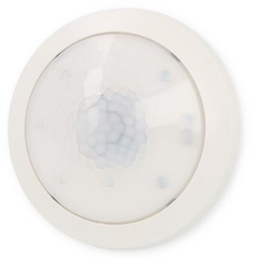 ARDEBO.de Theben theRonda P360-100 M UP WH Präsenzmelder (PIR) Deckenmontage Unterputz innen, 360° rund, 24 m, 1 Kanal Licht, weiß 2080020