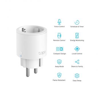 TP-Link Tapo P115 Smart Plug WLAN-Steckdose mit Verbrauchsanzeige, weiß