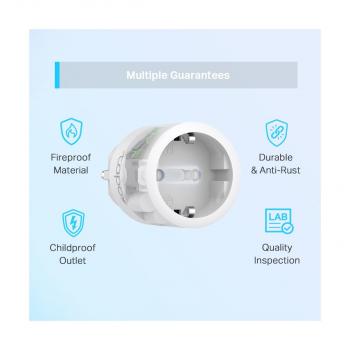 TP-Link Tapo P115 Smart Plug WLAN-Steckdose mit Verbrauchsanzeige, weiß