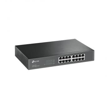 TP-Link TL-SG1016D 16-Port Gigabit Switch, 16x10/100/1000Mbit/s-Ports, schwarz