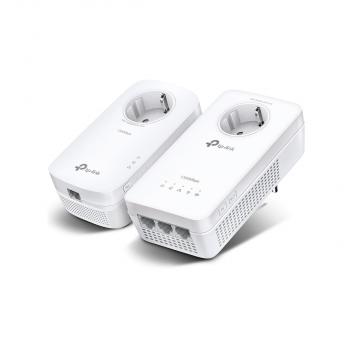 ARDEBO.de TP-Link TL-WPA8631P KIT Wi-Fi Adapterkit, AV1300-AC1200-Gigabit-WLAN-Powerline-KIT mit Steckdose, weiß