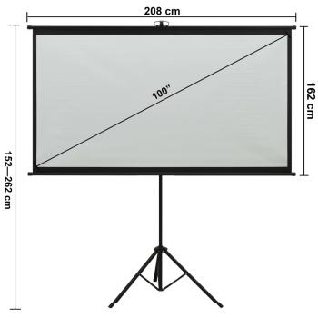Beamer-Leinwand mit Stativ 100" 4:3