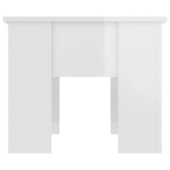 Couchtisch Hochglanz-Weiß 79x49x41 cm Holzwerkstoff