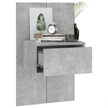 Wand-Nachttische 2 Stk. Betongrau