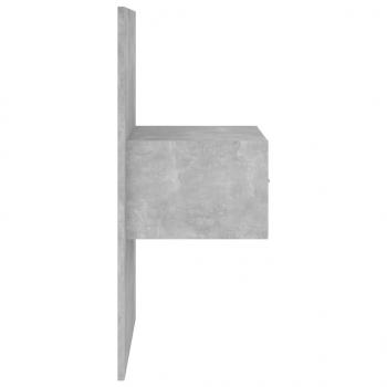 Wand-Nachttische 2 Stk. Betongrau