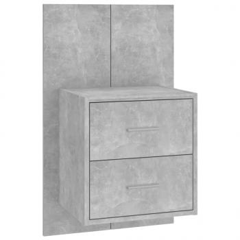 Wand-Nachttische 2 Stk. Betongrau