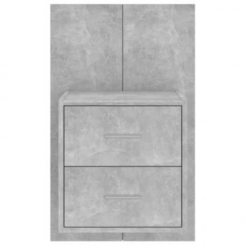Wand-Nachttische 2 Stk. Betongrau