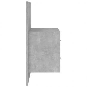Wand-Nachttische 2 Stk. Betongrau