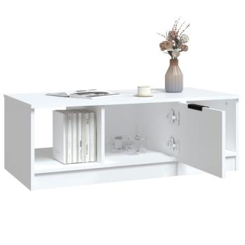 Couchtisch Weiß 102x50x36 cm Holzwerkstoff