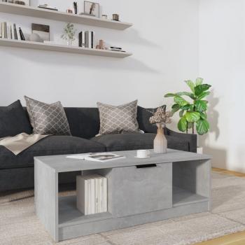 ARDEBO.de - Couchtisch Betongrau 102x50x36 cm Holzwerkstoff