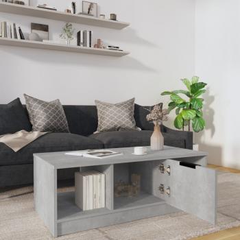 Couchtisch Betongrau 102x50x36 cm Holzwerkstoff