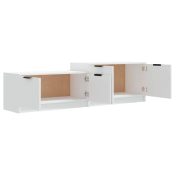 ARDEBO.de - TV-Schrank Weiß 158,5x36x45 cm Holzwerkstoff