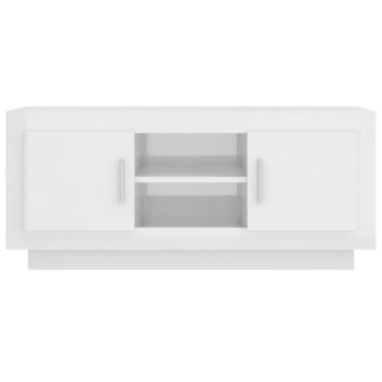 TV-Schrank Hochglanz-Weiß 102x35x45 cm Holzwerkstoff