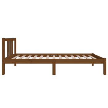Massivholzbett Honigbraun 75x190 cm