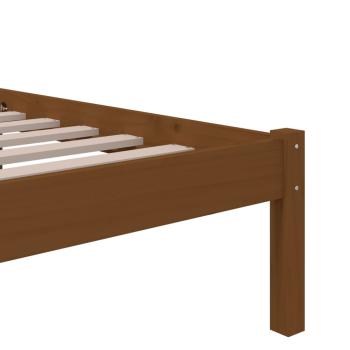 Massivholzbett Honigbraun 75x190 cm