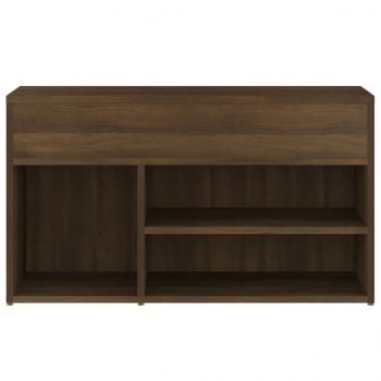 Schuhbank Braun Eichen-Optik 80x30x45 cm Holzwerkstoff